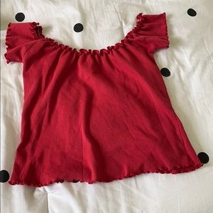 off the shoulder shirt